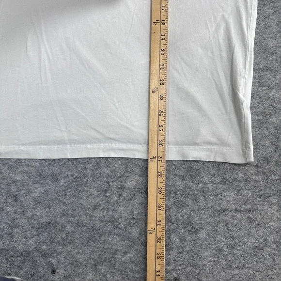 Nike Tank Top Mens Large White Good USA Olympics Sleeveless Tee Organic Cotton - Picture 6 of 8